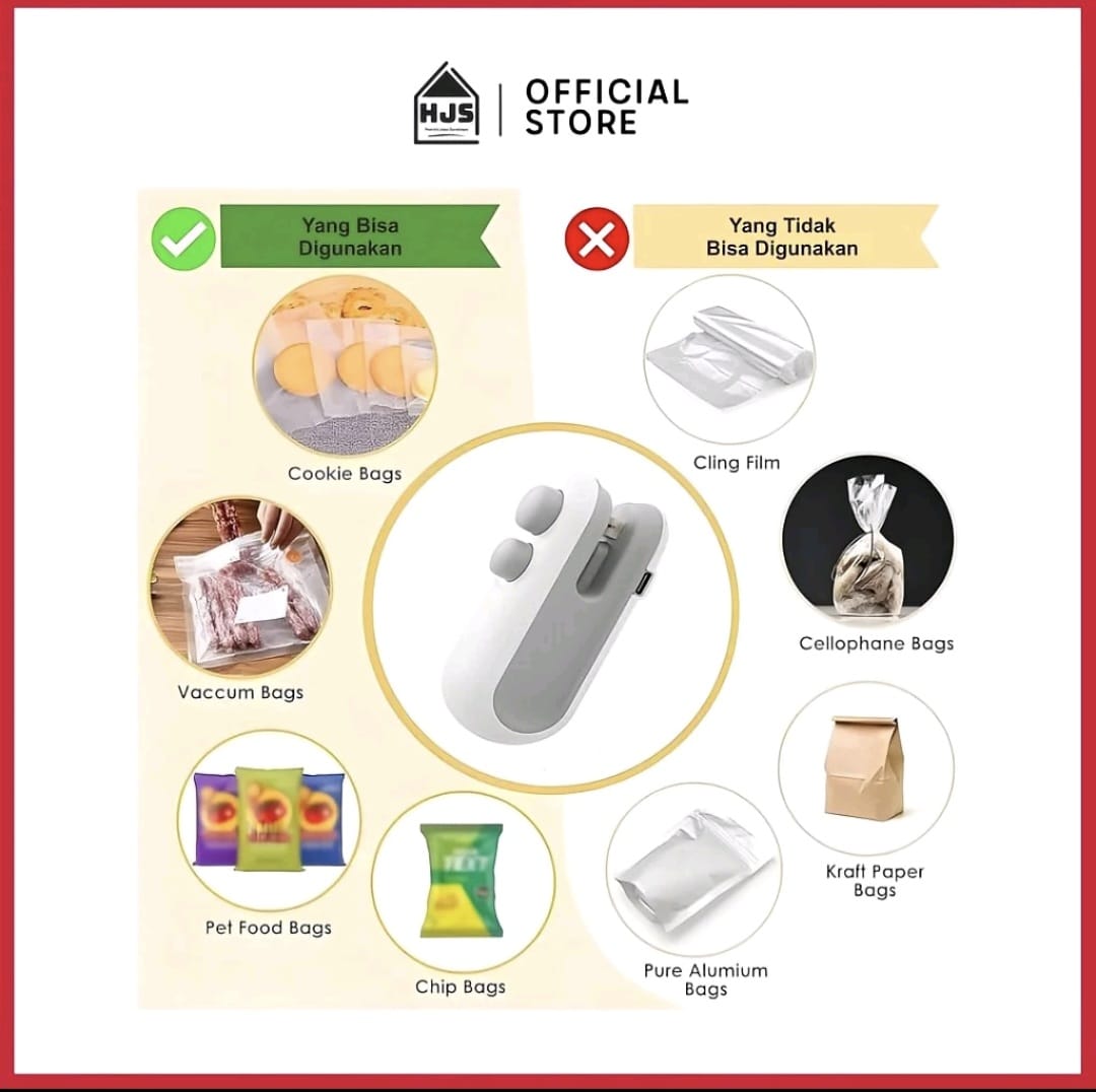 Cara kerja Mini Sealer